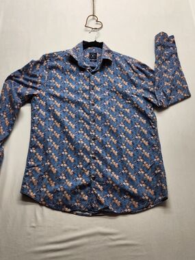 ⭐Johnnie O Carpenter Top Shelf long sleeve Floral Lightweight Button up Size M